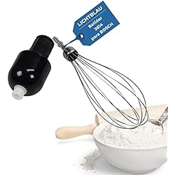 Licuadoras De Mano Lichtblau batidor de varillas 2614 con arrastre para accionamiento 657378 licuadora de mano Bosch 12019198 I Recambio batidora varillas apto para p.ej. MSM6 MSM7 MQ6 I Accesorio robot de cocina Bosch