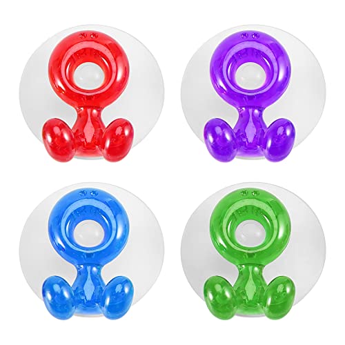 Tsadeer Porte-brosse à dents avec ventouse crochets muraux pour serviettes, crochet réutilisable, crochet d'aspiration pour cuisine, salle de bain, maison