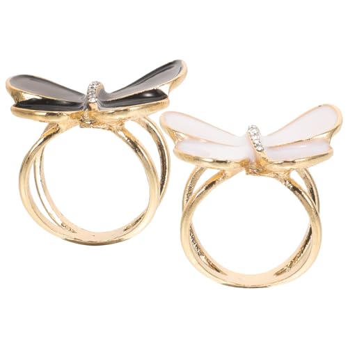 Alasum Juego de 2 Anillos para Bufandas de Aleación de Zinc Diseño Delicado y Superficie Suave, Ideales para Bodas y Uso Diario en Mujeres