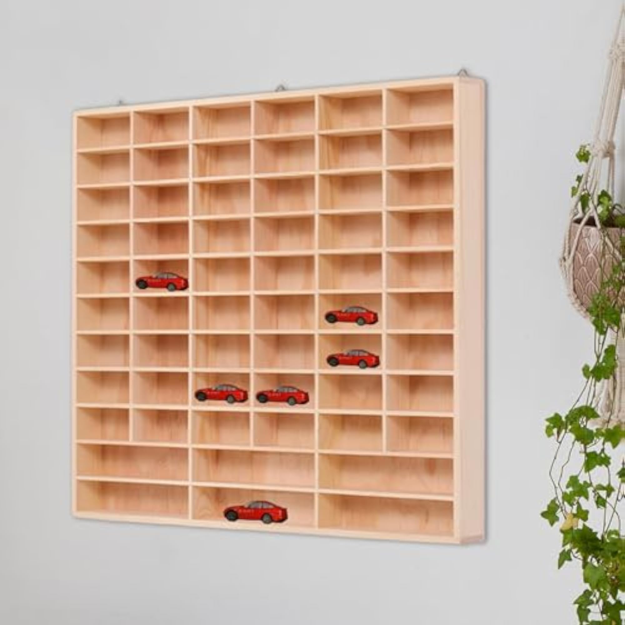 Wooden Toy Car Display Case Multifunctional