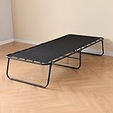 Solution de sommeil tout-en-un : compact utilisable comme lit de jour, facile à transporter comme lit de camping. Dimensions : 80 x 190 cm (matelas standard) s'adapte à toutes les pièces.