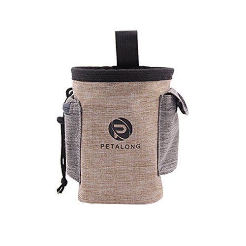 Forro bolsa para perros, entrenamiento bolsa perro, Beatie poliéster tejido Manos Libres perro Treat funda con einge bautem Poop funda dispensador, 17 * 15 cm (L * W * H)