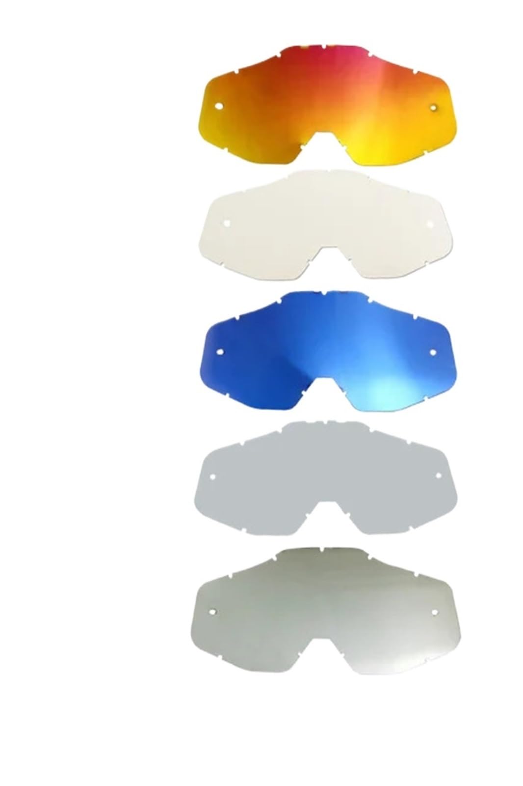 visera casco moto Lentes de gafas sol for protectoras for deportes al aire libre, motocicletas, motocross, , accesorio universal for casco repuesto Accesorio Ajustable para Casco Integral(5pcs)