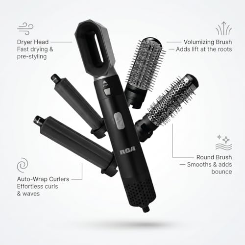 RCA 5-in-1 Hot Air Styler with Auto-Wrap Curlers — view 2