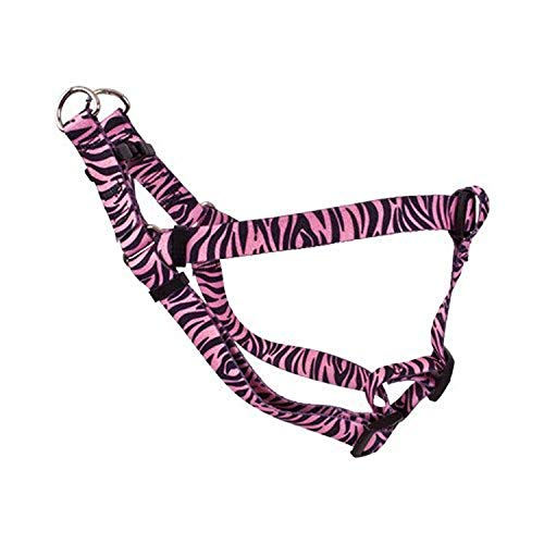Image of Yellow Dog Design Step-In Harness, Large, Zebra Pink