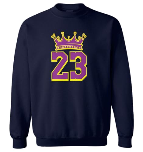 LA King of Basketball Goat Los Angeles Toddler Fleece Crewneck Sweater