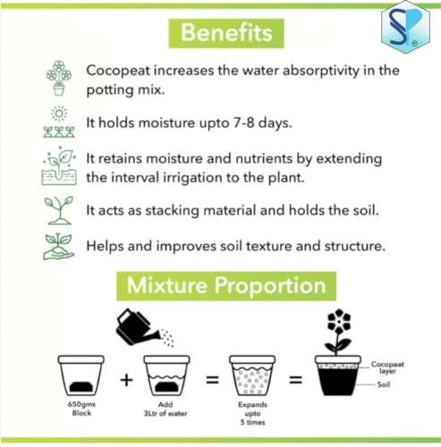 Image of Organic Cocopeat Powder | Seed Germination, Soil Aeration, Natural Fertilizer | for Home Gardening Potting Mix and Garden Bed (400)