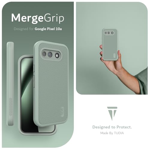 Image of TUDIA MergeGrip Magsafe Compatible for Google Pixel 10a Case - Green Lily