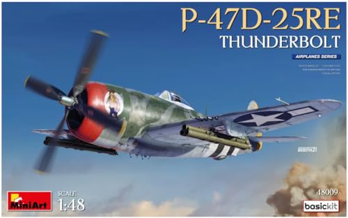 Kit de base MiniArt 48009 P-47D-25RE Thunderbolt 1:48, le cadeau de modélisme parfait