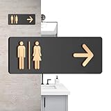 ビジネス用トイレサイン、浴室用アクリル誘導サイン、壁トイレ | 業務用 ビジネス向け ホースルーム は厚いアクリルパネルを採用しており、視覚的な透明性を維持しながら極端な温度に耐え、商業環境での長期にわたる色あせ防止性能を実現します。ムオフィス レストラン ランドリー ショッピングモール ホテル