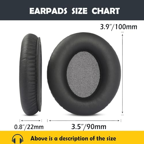 Almohadillas para auriculares y cojín para diadema KNS 8400 para auriculares KRK KNS 6400/KNS 8400, con cuero proteico y espuma viscoelástica miniatura 3