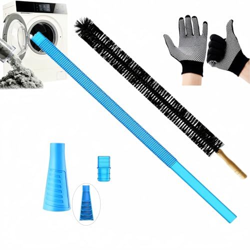 Universal Dryer Vent Cleaner Kit with Vacuum Attachments