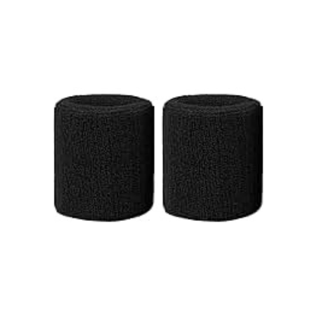 V N Traders Wrist Band for Men & Women 3 Inch - Wrist Sweat Band (Black) (1) (B0C8PVH58M) Amazon Price History, Amazon Price Tracker