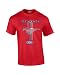 Ford Mustang T-Shirt Ford Mustang Pony & Stripes-Red-Xl