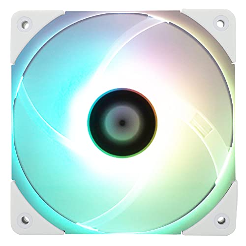 Image of Thermalright TL-C12015W-S CPU Cooling Fan 120mm, Quiet PWM Computer ARGB, 15mm Slimline Cooler (White ARGB)