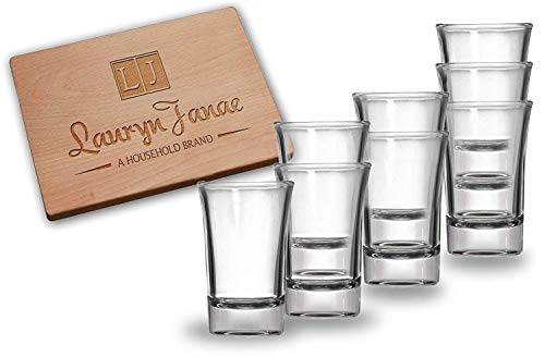 Lauryn Janae Premium Glassware 1.5oz Heavy Base Clear Shot Glasses, Cocktail, Appetizer, Parait