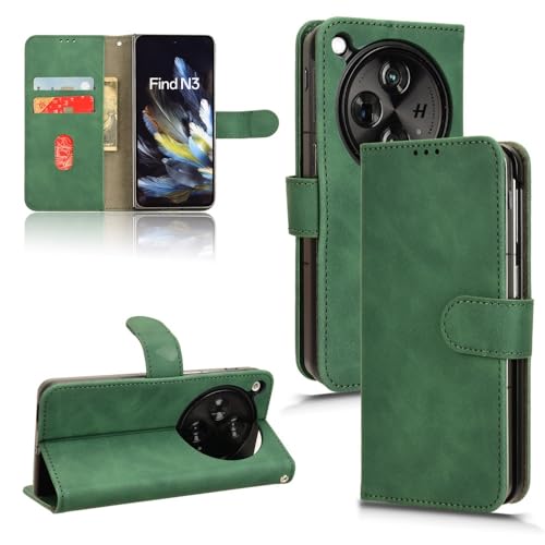 Étui en cuir PU pour Oppo Find N3 protection intégrale au design raffiné