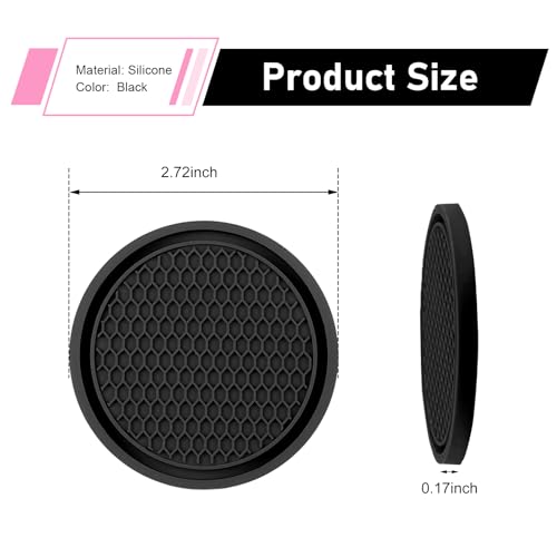 4 piezas portavasos de silicona antideslizantes para auto miniatura 2