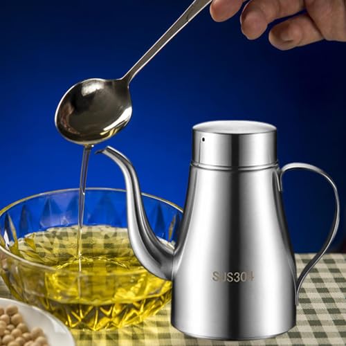 Contenedor de aceite grande y portátil para aliñar tus platos cómodamente en la mesa 7
