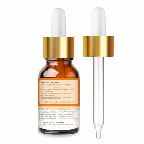 Image of Crysalis Emu (Dromaius Novaehollandiae) Oil|100% Pure & Natural Undiluted Essential Oil Organic Standard For Skin & Hair Care|For Face & Skin| Improves Hair Texture & Smoothness - 15ML with dropper