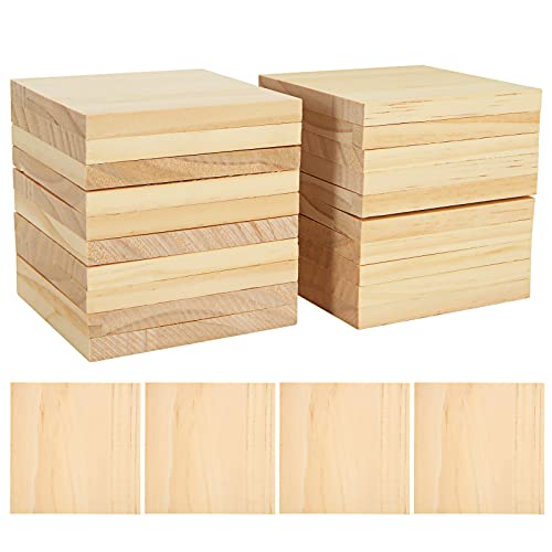 Acrux7 RUUS-PINEWOOD-24PCS-NATURAL-220914 24 Pack 4X4 Inch Wood Squares thumb #8