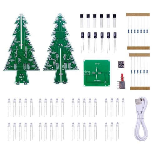 Luci di programma della luce del modulo di apprendimento elettronico LED dell'albero di Natale facile variopinto della luce del LED