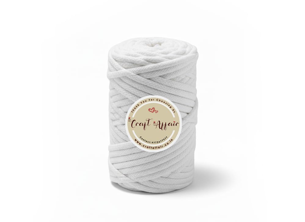 Artify | Nada Round Dori (10 Meter) Strings rassy | 100% Pure Cotton frap for Ethnic Indian Dresses, Pajama, Lehenga, Saree, Petticoat, salwars, Patiala, Chudidar - Round White-image-0