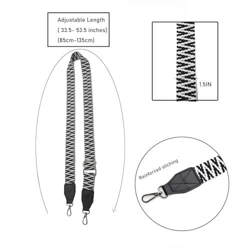 Image of Purse Strap Leather End Shoulder Strap Adjustable Replacement Crossbody Bag Straps for Handbag Crossbody Bags