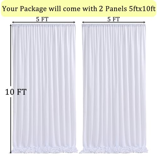 Cortinas Fondo Fotográfico 10x10 ft Blanco NSSONBEN miniatura 6