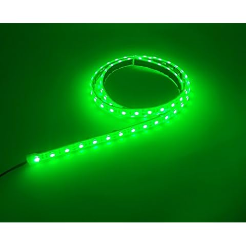 Marine Submersible LED Light Strip 12V 6ft Green, LED Rope Lights, Waterproof Led Lights Cover