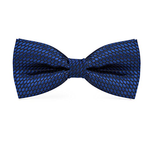 Image of Hi-Tie Bow Ties for Men Pre-Tied Pocket Square with Cufflinks Mens Bowtie Sets for Wedding Formal Party