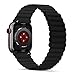 Tasikar Correas Compatible con Apple Watch Correa 40mm 38mm, Pulsera de Repuesto de Silicona con Fuerte Cierre Magnético [Usable Doble Cara] para iWatch Series 6 5 4 3 2 1 SE - (Negro)