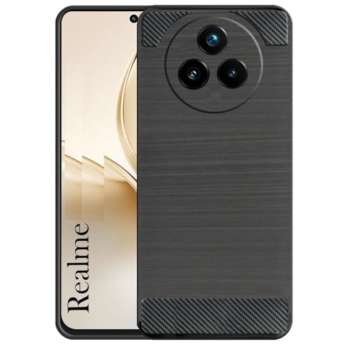 Image of Bintage Silicon Matte Rubber Hybrid Case Back Cover for Compatible Model with Realme RMX5032 / P3 Pro 5G - Black