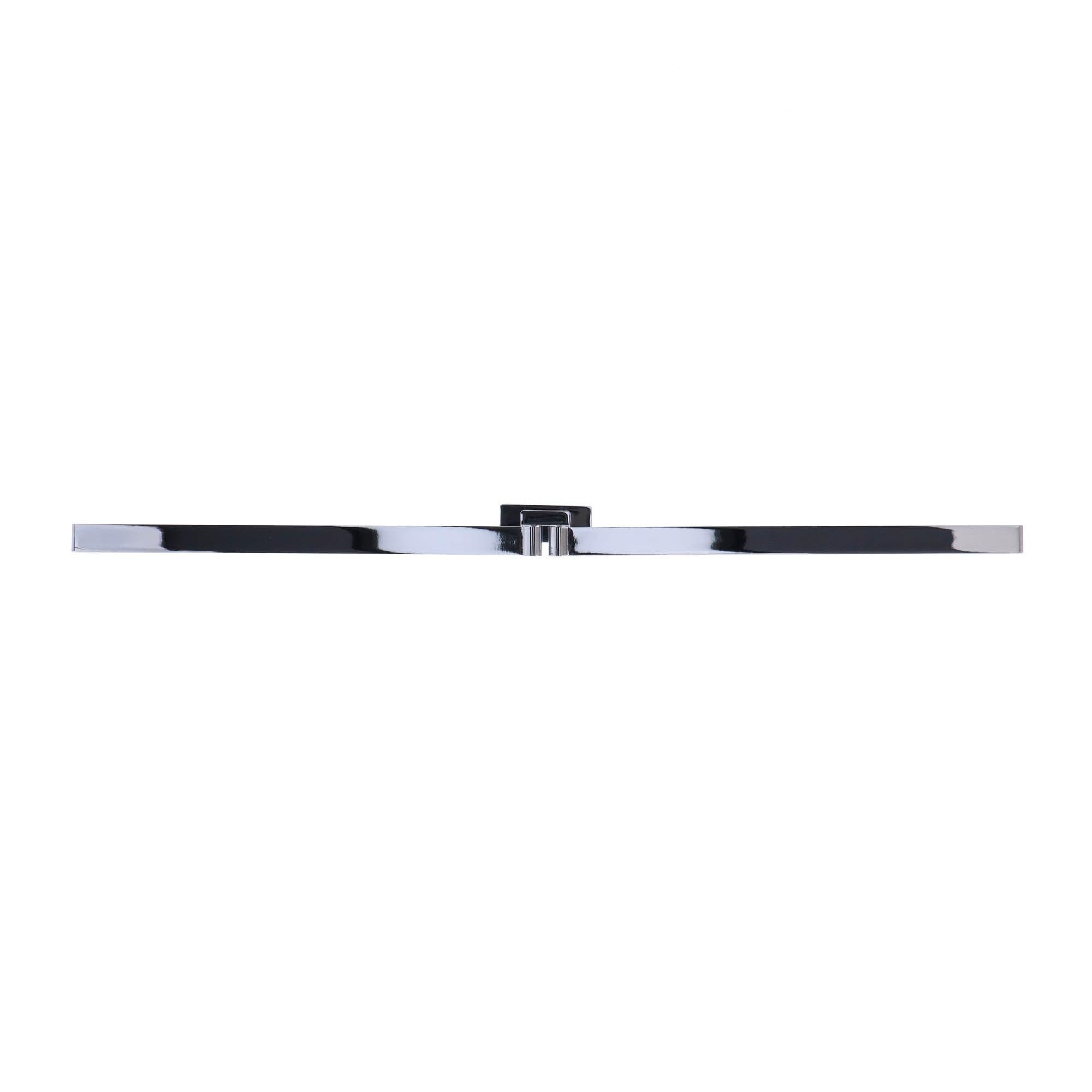 Inda A1815ACR Lea Portasalviette Doppio a Snodo, Ottone, Cromato, 38 x 7 x 3 cm