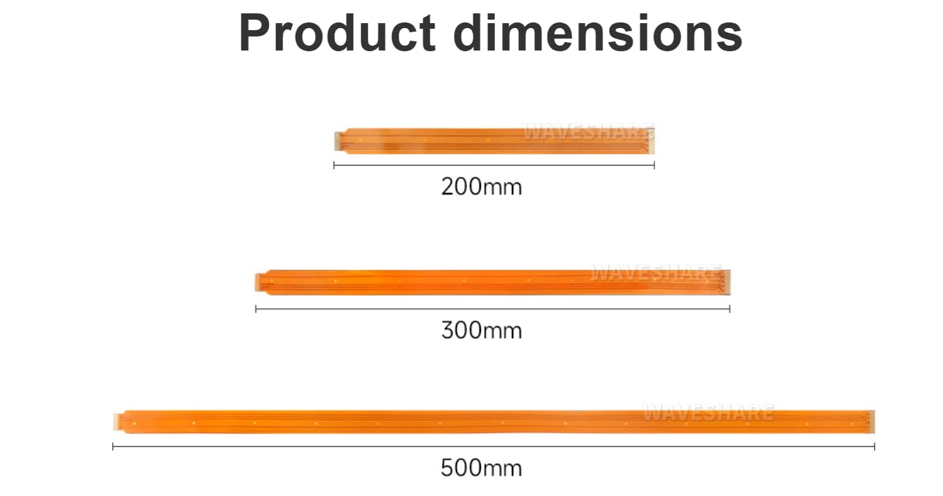 DSI FPC Flexible Cable Compatible with Raspberry Pi 5 22Pin To 15Pin 200mm Suitable For DSI Display Screens With Stable Signal Transmission