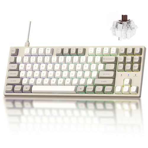 Keychron C1 Pro 8K QMK Wired Custom Mechanical Keyboard, TKL...