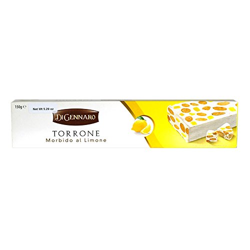 Turrón DI GENNARO suave al limón 150 g Navidad almendras turrón avellanas
