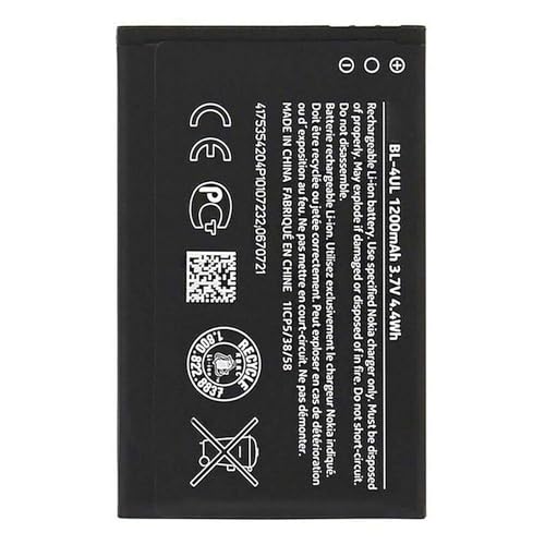 ELLENNE - Batteria compatibile con Nokia Lumia BL-4UL 3310/225/500/230 Microsoft BL4UL 1200MAH