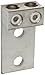 Morris Products 90841 Mechanical Lug, Two Conductors, Two Hole Mount, Aluminum, 300 AWG, 300mcm - 6SOL. Wire Range