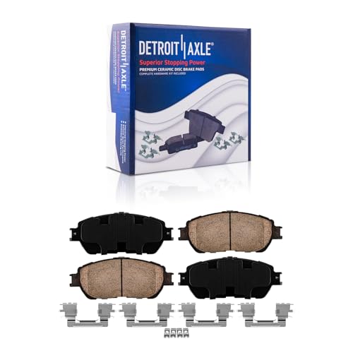 Image of Detroit Axle - Front Brake Kit for 2004 2005 2006 Lexus ES330, Disc Brakes Rotors Ceramic Brake Pads w /Hardware Replacement : 11.65 inch Front Rotors