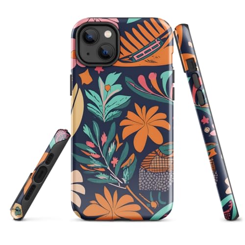Coque rigide pour iPhone 15 finition Traveler multicolore aux finitions ajustées