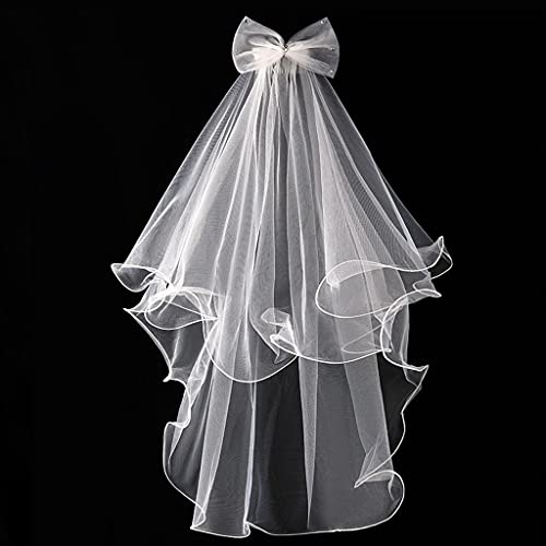 Wedding Veil For Kids With Comb Girls First Communion Veil Tulle Veils Wedding Hair Accessories 2 Short Length3