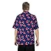 Mens Harold Short Sleeve Shirt Purple Crayons T-Shirt 3D Printed Button up Top Halloween Cosplay Party Costume (Small)