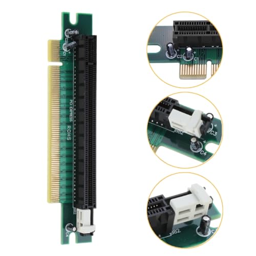 Adaptador PCIE Express 16X en ángulo de 90 grados para chasis de computadora 1U miniatura 4