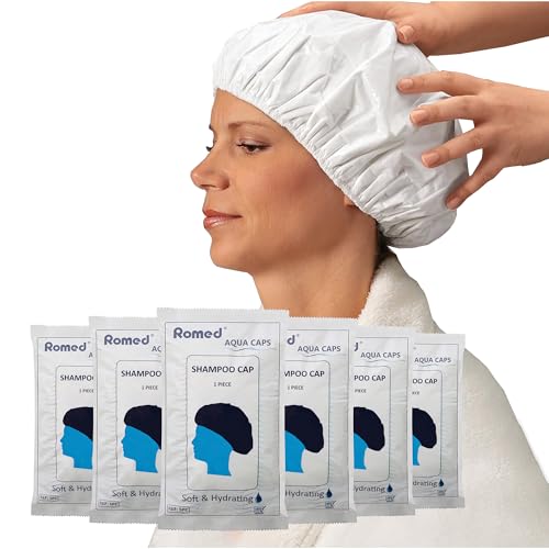 ROMED® Gorro Lavacabezas con Champú para Lavado en Seco 6 unidades
