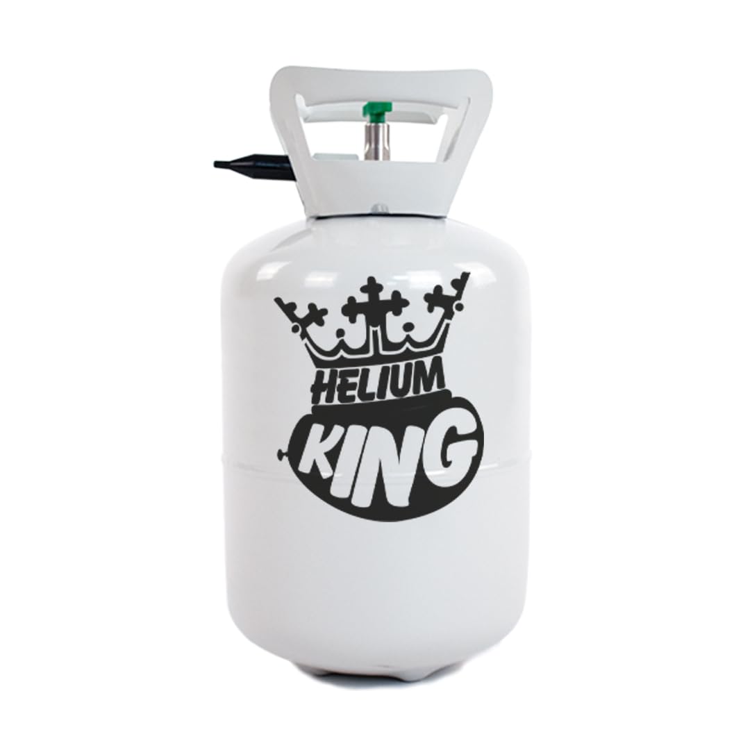 Helium King Disposable Helium Gas Canister - Fills 30 x 9 Inch Latex Balloons or 14 Foil Balloons - Helium Balloon Gas UK Filled Cylinder