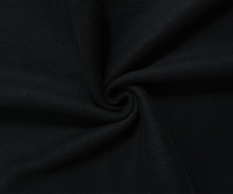 Fashion Fabrics Club Black 15 oz. Cotton Heavy Sweatshirt Fleece Knit Fabric