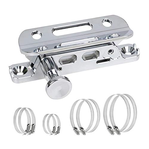 Sulokiy Chrome Quick Release Fire Extinguisher Mount Roll Bar Extinguisher Mount Fit For Jeep Wrangler UTV Polaris RZR Ranger Can-Am Maverick ATV