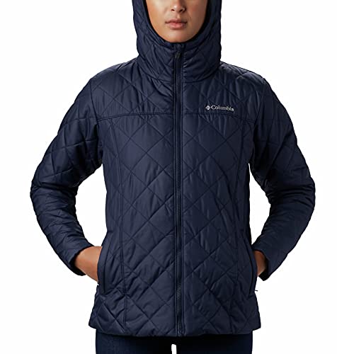 Columbia Women's Copper Crest Hooded Jacket, Dark Nocturnal, Large #TOP4