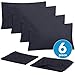Queen Sheets Navy - 6 Piece 1500 Supreme Collection Fine Brushed Microfiber Deep Pocket Queen Sheet Set Bedding - 2 Extra Pillow Cases, Great Value, Queen, Navy